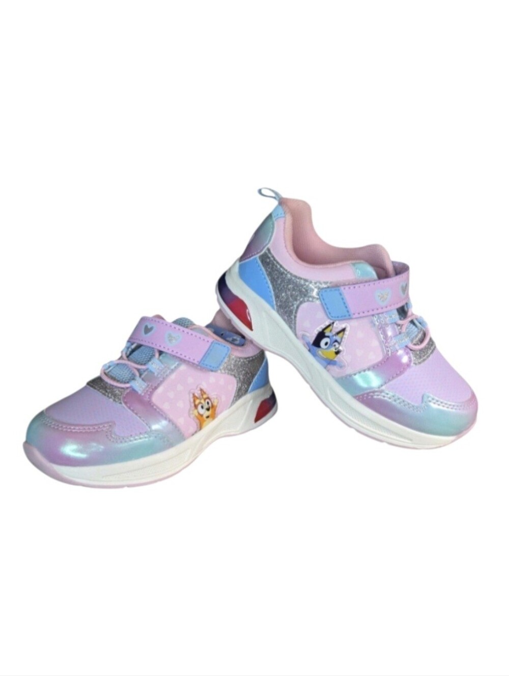 Bluey & Bingo Light Up Sneaker in Pink, Size 11 Toddler Girl NWT!